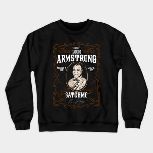 Louis Armstrong 'Satchmo' Design Crewneck Sweatshirt